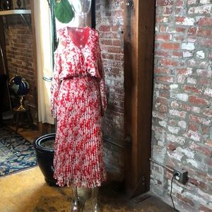 Traffic People Requim Midi Floral Dress